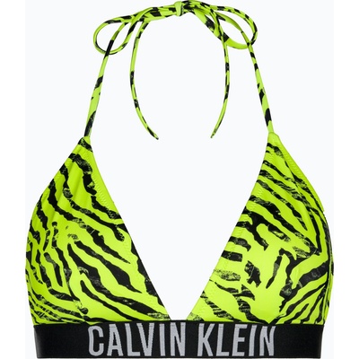 Calvin Klein Триъгълник-RP Печат зебра citrust burst Горна част на бански костюм