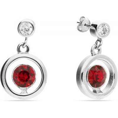 Spark červené se Swarovski Elements Punct KC1088SS18SC Scarlet