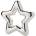 Widdop Посребрена дрънкалка Widdop Bambino - Star (BM262)