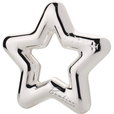 Widdop Посребрена дрънкалка Widdop Bambino - Star (BM262)