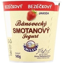 Milsy Bánovecký smotanový jogurt jahoda 145 g