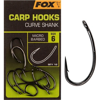 Fox Carp Hooks Curve Shank vel.8 10 ks