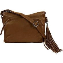 The Trend kožená crossbody kabelka koňaková 4354961 tan