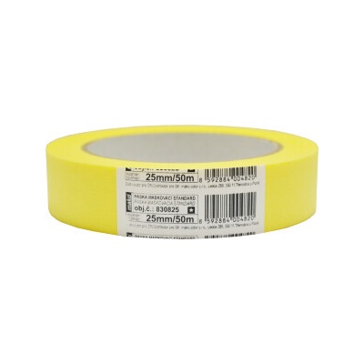 Mako Basic Lepicí páska zakrývací hladký krepová 3 dny do 60 °C 25 mm × 50 m