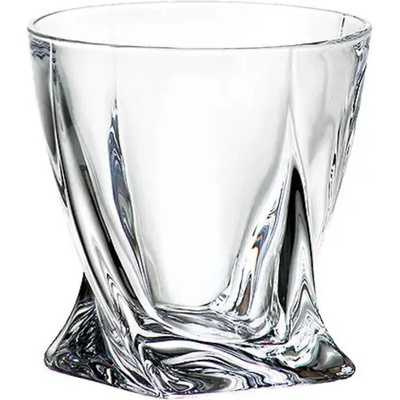 Crystalite Bohemia Bohemia Crystal Poháre na whisky Quadro 2K936 0 99A44 6 x 340 ml