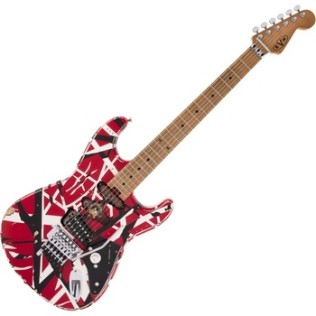Image 1 of EVH Frankie Striped MN Red/White/Black Електрическа китара
