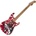 EVH Frankie Striped MN Red/White/Black Електрическа китара