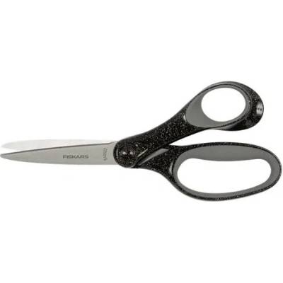 FISKARS Nožnice, školské, 18 cm, FISKARS, trblietavé čierne
