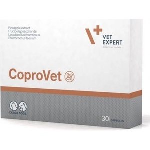 VetExpert COPROVET - справя се с най-честите причини за копрофагията (консумиране на изпражнения), 30 капсули, Vet Expert - Полша