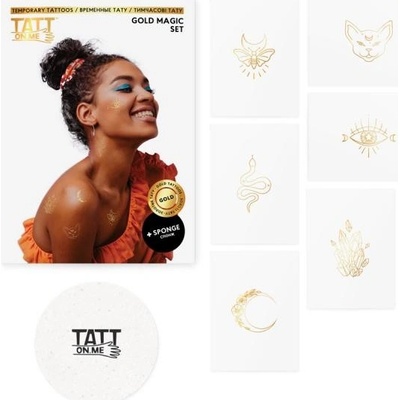 Metalické tetovačky pre ženy Magic sada Gold TATTonMe