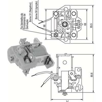 MAGNETI MARELLI Elektromagnetický spínač, startér 940113050338