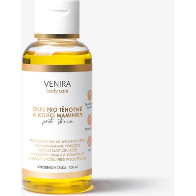 VENIRA olej pro těhotné a kojící maminky proti striím, japonská jahoda, 100 ml