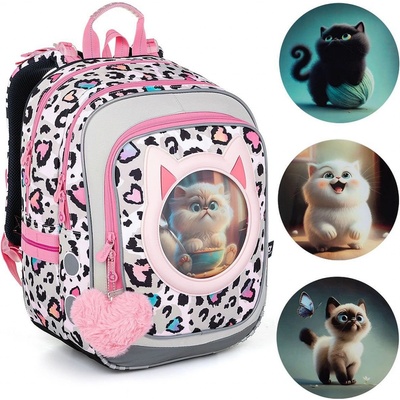 Topgal ENDY 23037 G/bílá /růžová /šedá