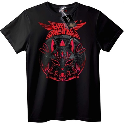 NOONEBRAND Тениска Babymetal Лисичи Дизайн - 2XL, Black