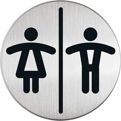 DURABLE Informačný piktogram, samolepiaci, DURABLE "Dámske-Pánske WC"