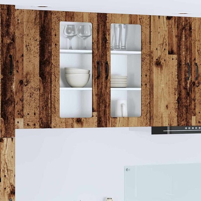 vidaXL Кухненски шкаф Старо дърво 80 x 31 x 80 см Инженерно дърво (885423)