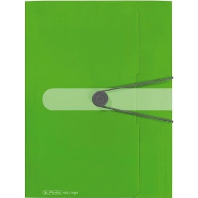 Herlitz Desky s gumou A4/3chlopně, PP jablkově zelené