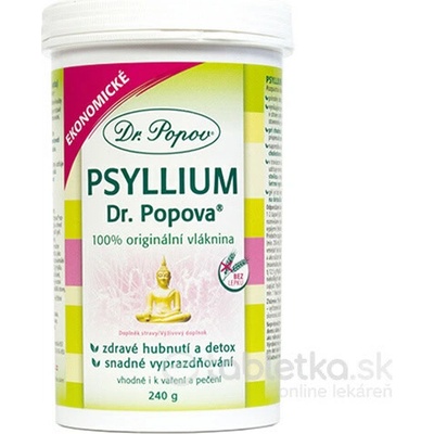 Dr.Popov Psyllium rozpustná vláknina 240 g