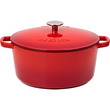 Gerlach Liatinový hrniec s pokrievkou NATUR 26 cm 5 l červený