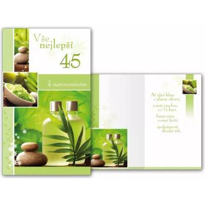 MFP paper s.r.o. Přání k 45. narozeninám Relax