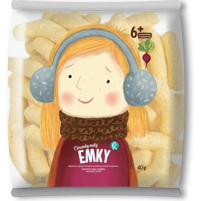 Ravita Kukuričné chrumky malej EMKY červená repa a jablko 40 g