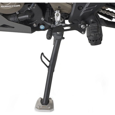 GIVI ES9701 rozšíření bočního stojánku QJ MOTOR SRT 600 SX (24-25), stříbné hliník/nerez | Zboží Auto