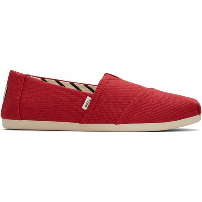 TOMS RECYCLED Dámske espadrilky COT CAN WM ALPR červená svetlomodrá béžová