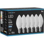Mexen Nova 6x LED крушка E14, C37, 6W, Студена - 6500K, 630 lm - L102-E14-0665-01x06 (L102-E14-0665-01x06)