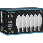 Mexen Nova 6x LED крушка E14, C37, 6W, Студена - 6500K, 630 lm - L102-E14-0665-01x06 (L102-E14-0665-01x06)
