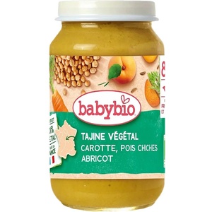 Done by Deer Био меню Babybio - Вегетариански тажин със зеленчуци, булгур, кайсии, 8м+, 200 g (3288130510621) - ozone