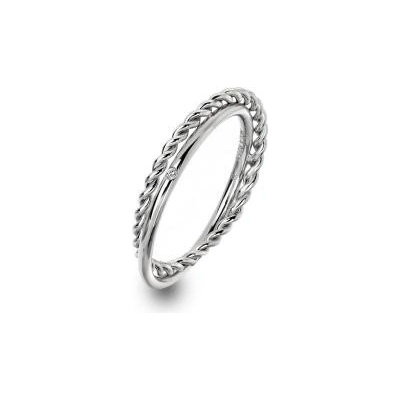 Hot Diamonds Strieborný prsteň Jasmine DR21001