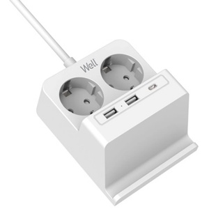 Well 2 Plug + 3 USB 2 m (EXTS-2S2M-PROT/USBC3W-WL)