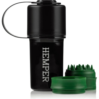 Hemper The Keeper 3in1 Grinder Storage Container black