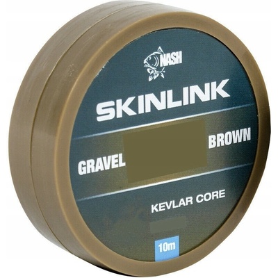 Kevin Nash šňůra SkinLink Stiff 10m 15lbs gravel hnědá
