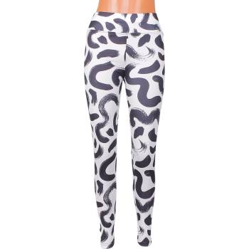 Image 1 of Дълъг бял клин с черни елементи