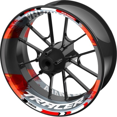 SEFIS dvojdielne polepy na kolesá YAMAHA Tracer sivo-červená