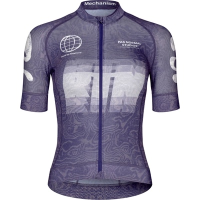 Pas Normal Studios Mechanism Logo Jersey AOP RTN Dark Purple dámský