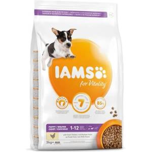 Iams Dog Puppy Small & Medium Chicken 3kg (1754-128092)