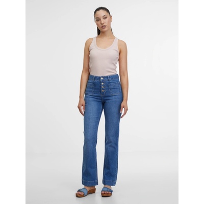 ORSAY Modré dámske bootcut džínsy