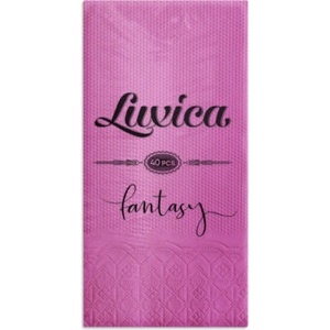Luxica® Fantasy - киклама салфетки с дискретен релеф и фин бордюр 2 слоя | 40 броя Сгъвка 1/8 (2и9209202)