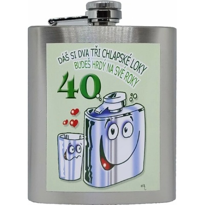 Placatka Dáš si dva tři chlapské loky 40