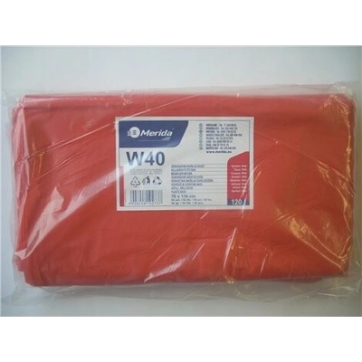 Merida Vrecia na odpadky LDPE 38µm 120 l červené 50 ks/b W40C