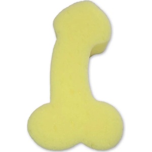  Гъба за баня с пенис форма, закачлив ефект - Penis Sponge Yellow (D-244790)