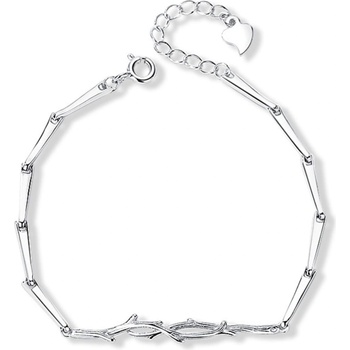 Silenti Jewelry Сребърна гривна "Плетка