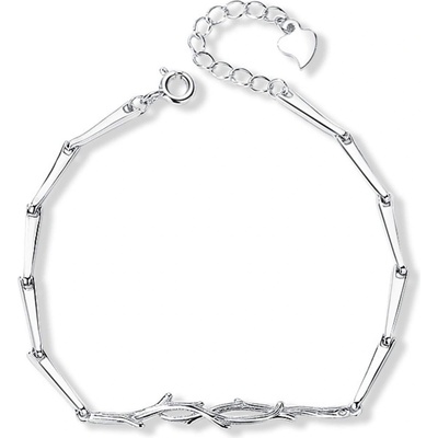 Silenti Jewelry Сребърна гривна "Плетка