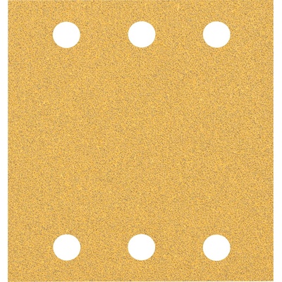 Bosch Brúsny papier EXPERT C470 so 6 otvormi pre orbitálne brúsky 115 x 107 mm, zrnitosť 60, 10 ks 2608900891