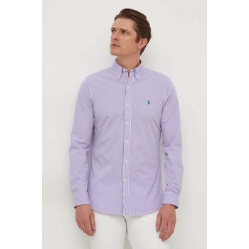 Polo Ralph Lauren pánska košeľa slim s golierom button-down 710929344 fialová