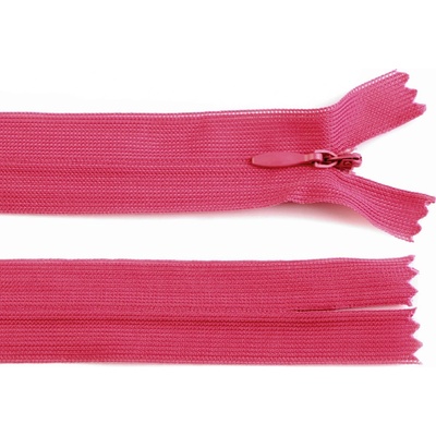 Spirálový zip skrytý No 3 délka 50 cm dederon Varianta: 146 růžová tmavá, Balení: 1 ks