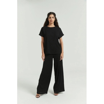 Be You Women's Crinkle Coord - Black