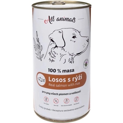 All Animals DOG losos mletý s rýží 1200 g